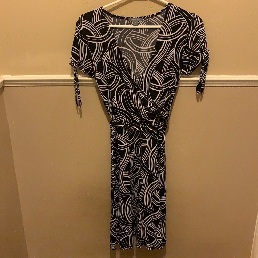 Black and White Pattern Dress